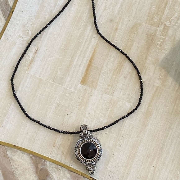 Ziegfeld Black Spinel 20” Necklace - Picture 6 of 13